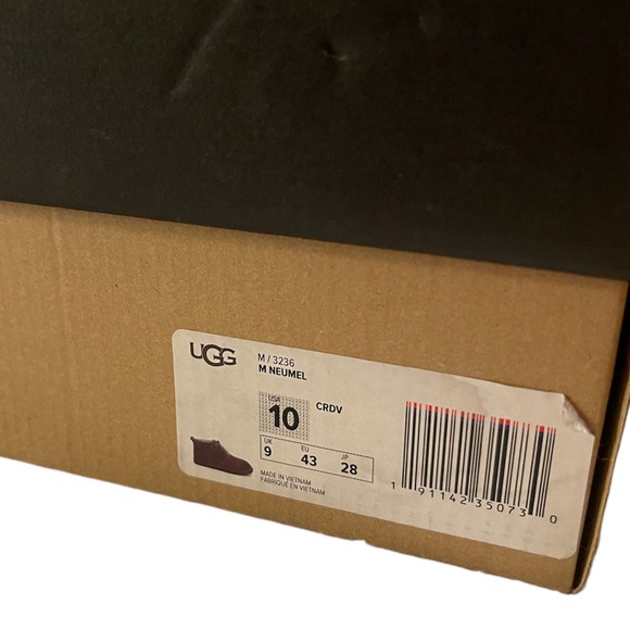 Ugg Maroon Neumal Chukka Boot Size 10